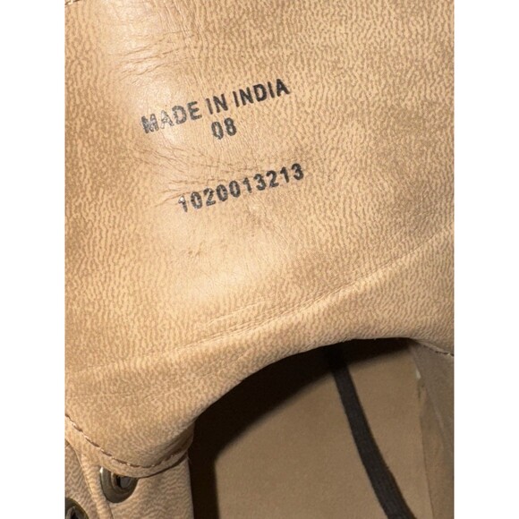 Size 9 - ASOS Men’s Brown Leather Brogue Wingtip Boots - Picture 8 of 8